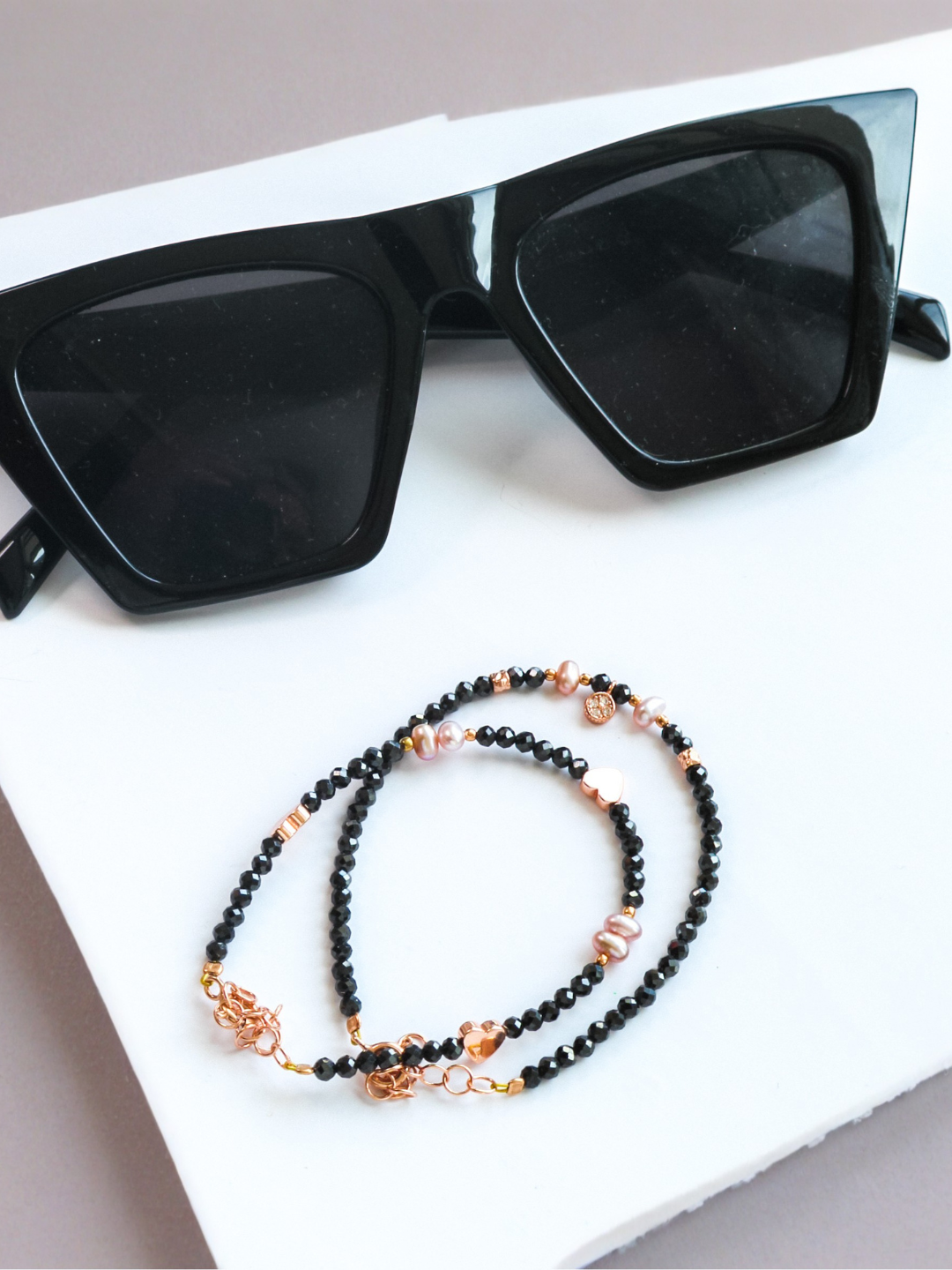 Steinarmbänder Roségold